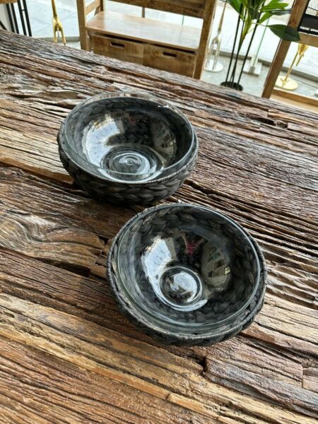 وعاء تقديم غراس كبير - أسود