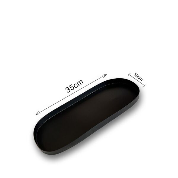 طقم تقديم مع مبخرة رتان - أسود, صغير