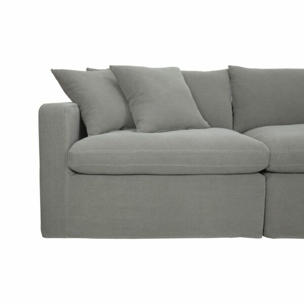 كنب زاوية يمين ويسار كلاود - رمادي