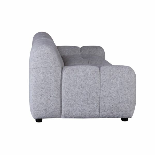 كنبة رباعية من قطعتين برايم - رمادي