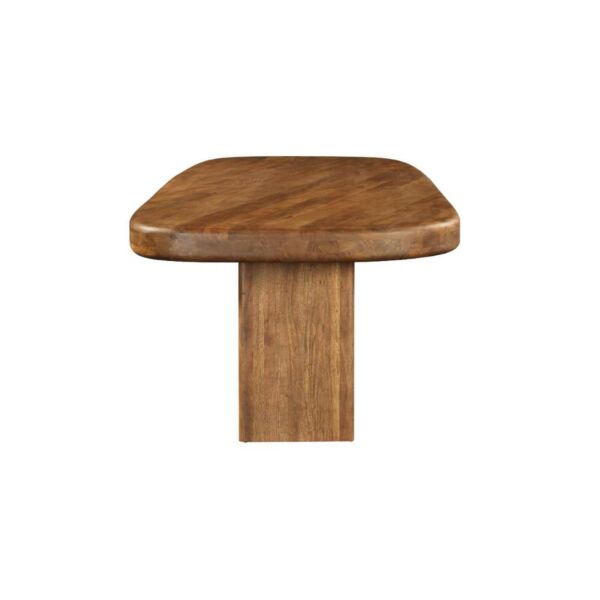 طاولة طعام صناعة يدوية 6 أشخاص ديريكو - بني فاتح