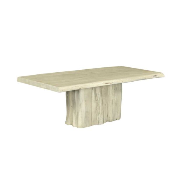 طاولة طعام صناعة يدوية 6 أشخاص إيرث - أبيض