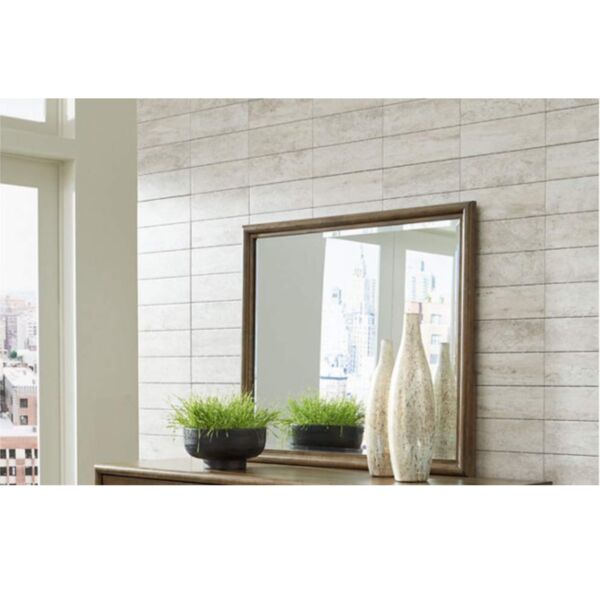 مرآة طاولة تزيين روهاو - بني