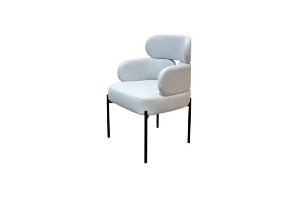 كرسي طعام سيلفي - رمادي فاتح