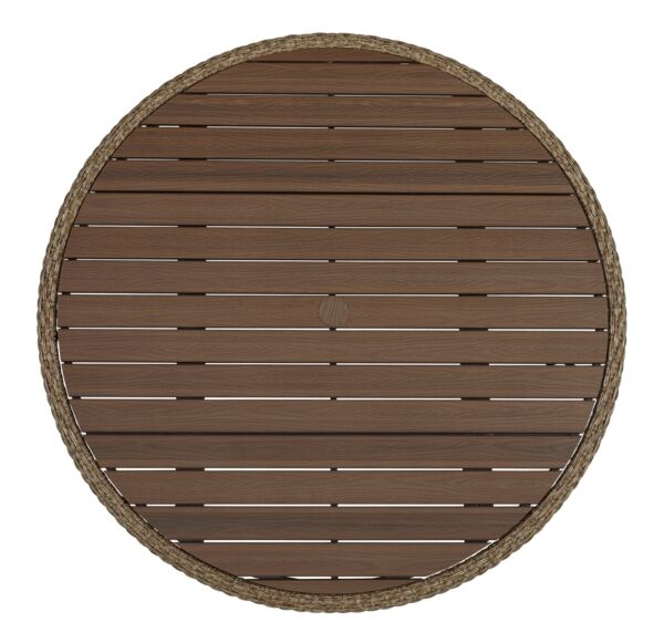 طاولة طعام خارجية امريس - بني واسود