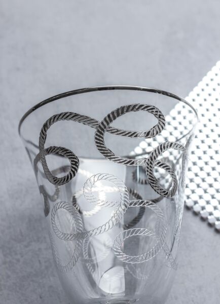 طقم كاسات ويفن- لون فضي