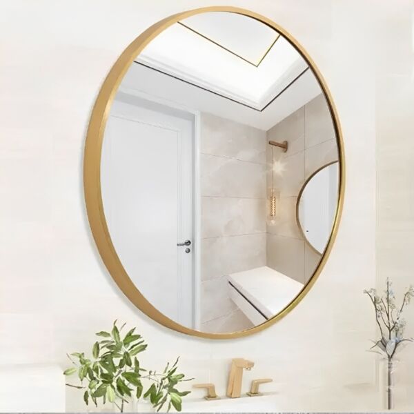 مرآة جدارية بوكو 40 سم - ذهبي