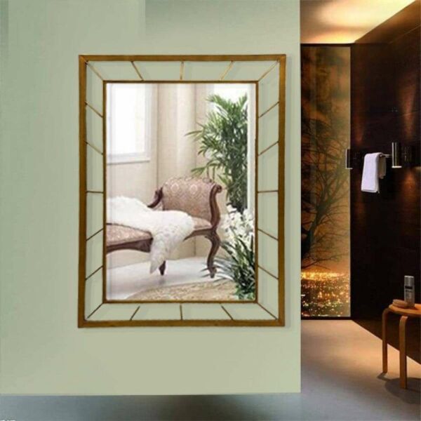 مرآة جدارية سانتا - ذهبي