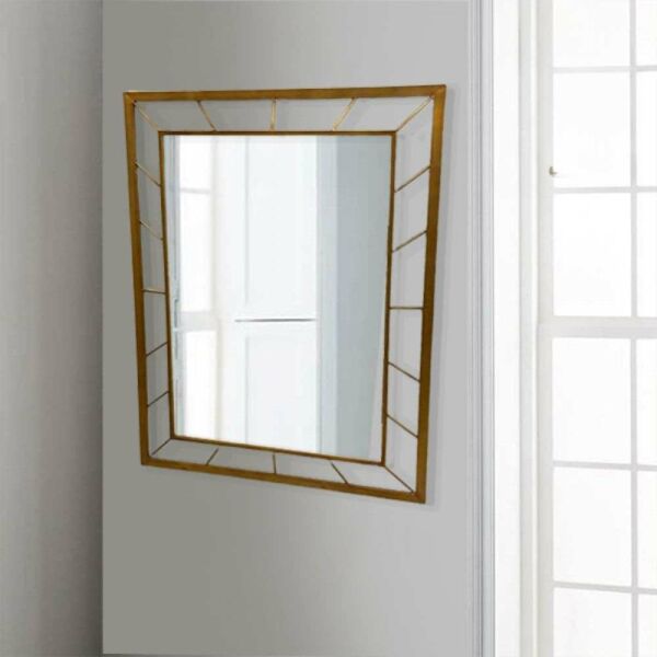 مرآة جدارية سانتا - ذهبي