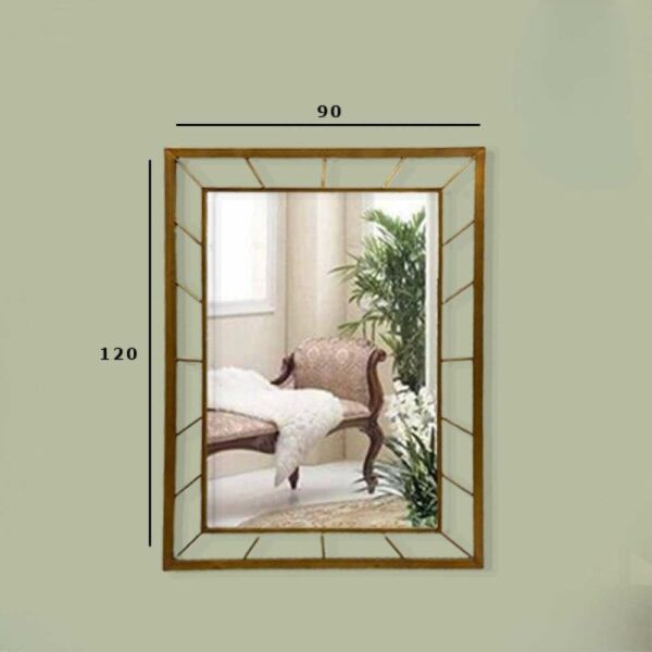 مرآة جدارية سانتا - ذهبي