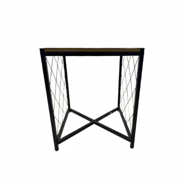 طاولة جانبية جيري - خشبي فاتح واسود