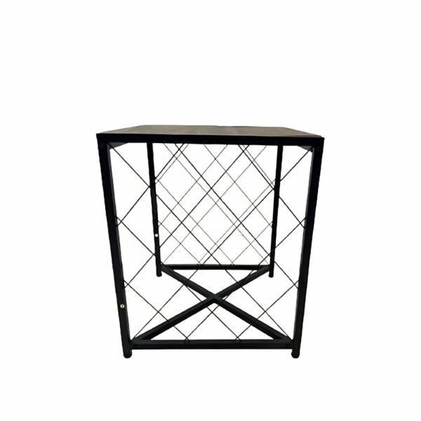 طاولة جانبية جيري - خشبي فاتح واسود