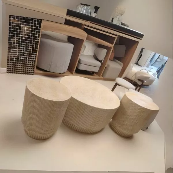 طقم طاولة قهوة سيزاور - 3 قطع