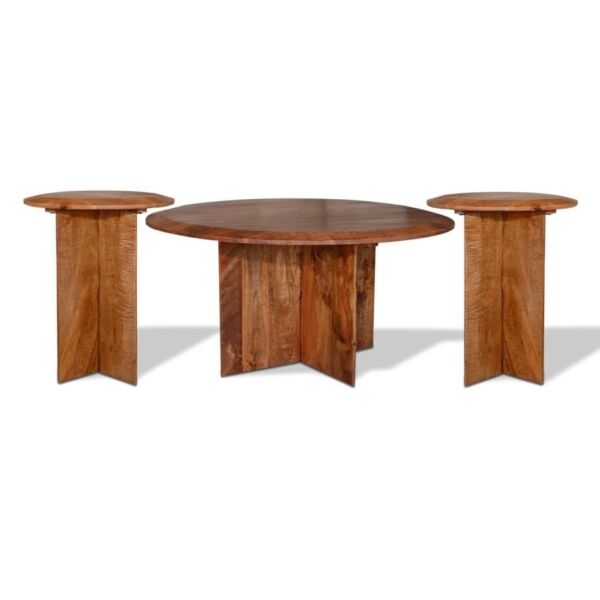 طقم طاولة قهوة وطاولات جانبية اربيلا - بني