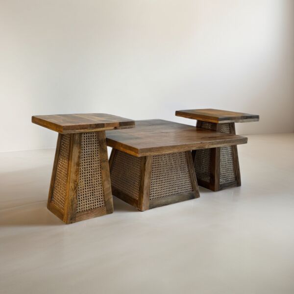 طقم طاولة قهوة 3 قطع استرا