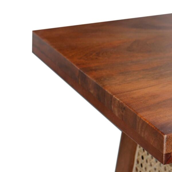 طقم طاولة قهوة 3 قطع خشب هندي طبيعي