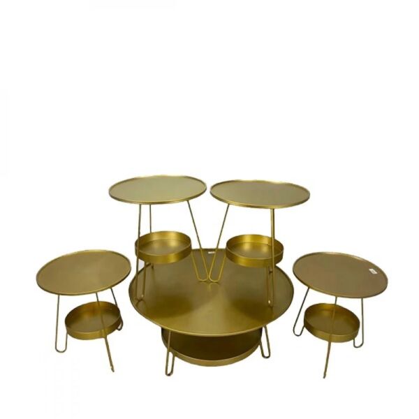 طقم طاولات فايزم - ذهبي