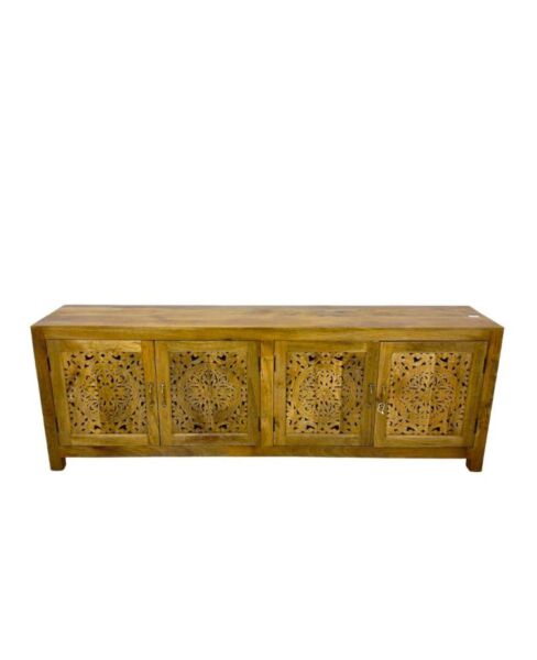 بوفيه هندي خشب طبيعي - خشبي