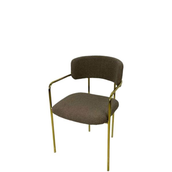 كرسي طعام سينسو - بني وذهبي