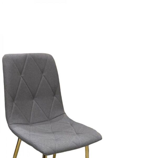 كرسي طعام قماش - رمادي