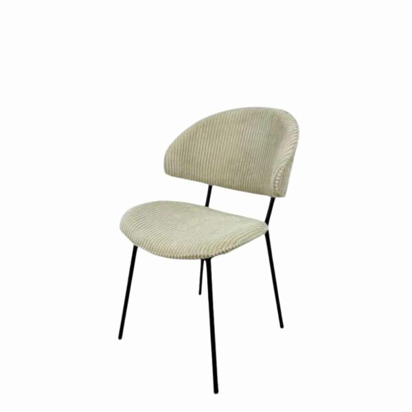 كرسي طعام سالين - بيج و اسود