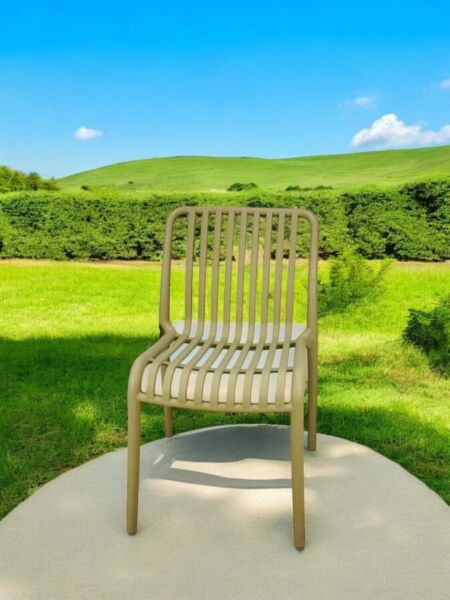 كرسي مفرد خارجي لون بيج