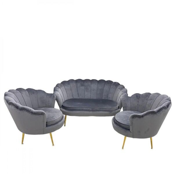  طقم كنب 3 قطع الجا - رمادي