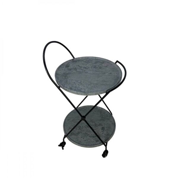 عربة خدمة دائرية - رمادي