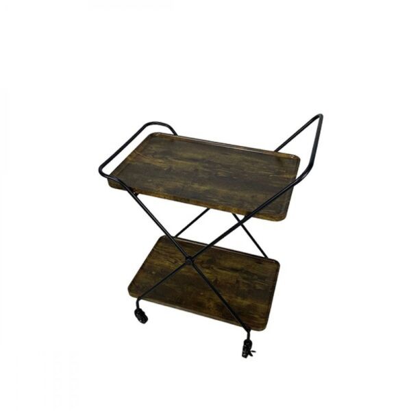 عربة خدمة مستطيل اباري - بني واسود