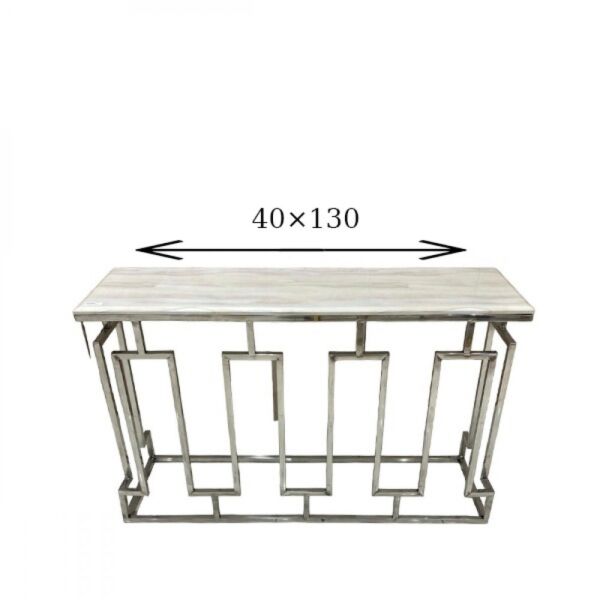 كونسول مودرن ستيل فضى وسطح رخام