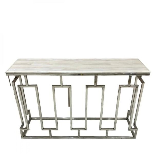 كونسول مودرن ستيل فضى وسطح رخام