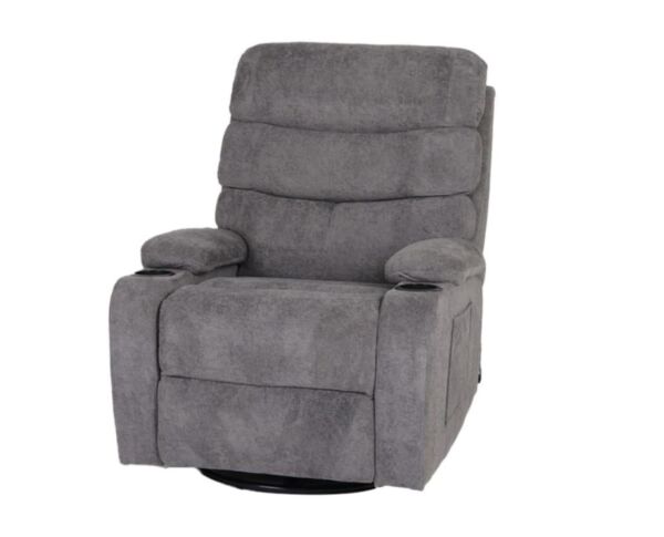 كرسي مفرد استرخاء دوار و هزاز - رمادي