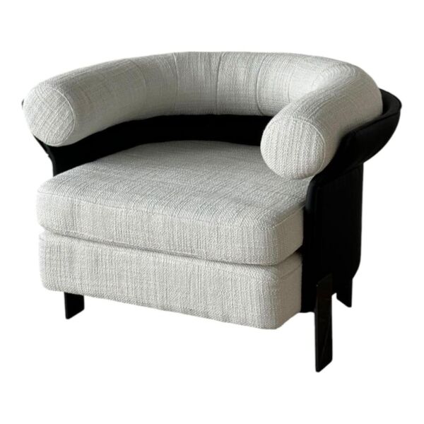 كرسي مفرد سولد قماش و جلد