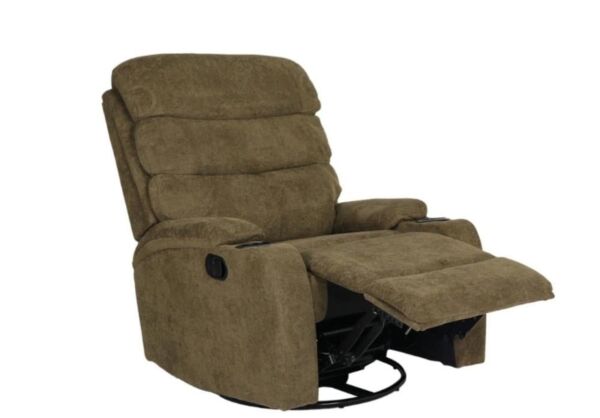 كرسي مفرد استرخاء دوار و هزاز - بني