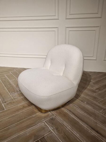 كرسي مفرد همستر - أبيض