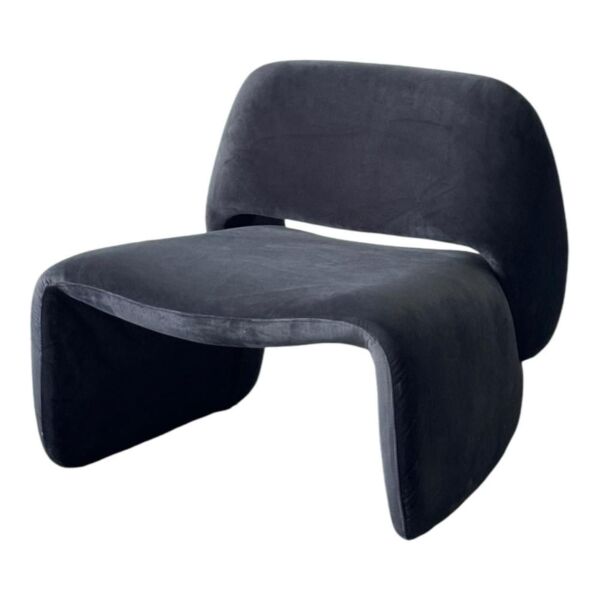 كرسي مفرد قوس ايلا - اسود