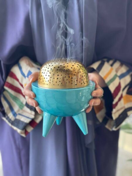 مبخرة كلاسي ازرق - صغير