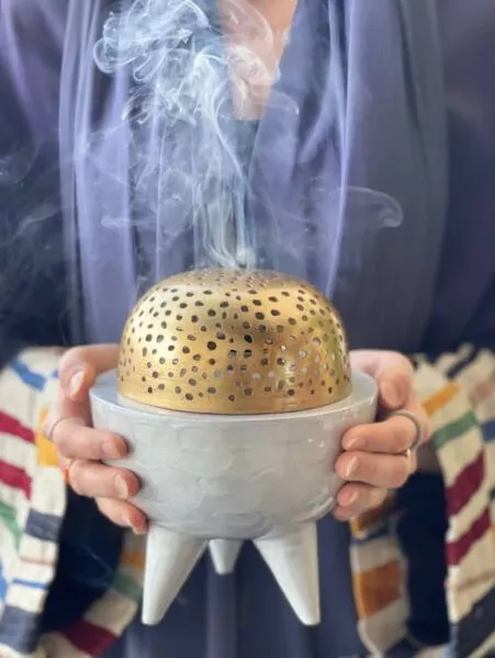 مبخرة كلاسي رمادي - صغير