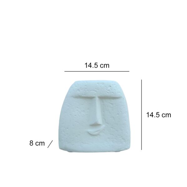 مزهرية نيو فيس - ابيض