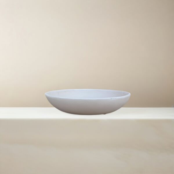 تحفة ديكور طبق الكانلي - ابيض