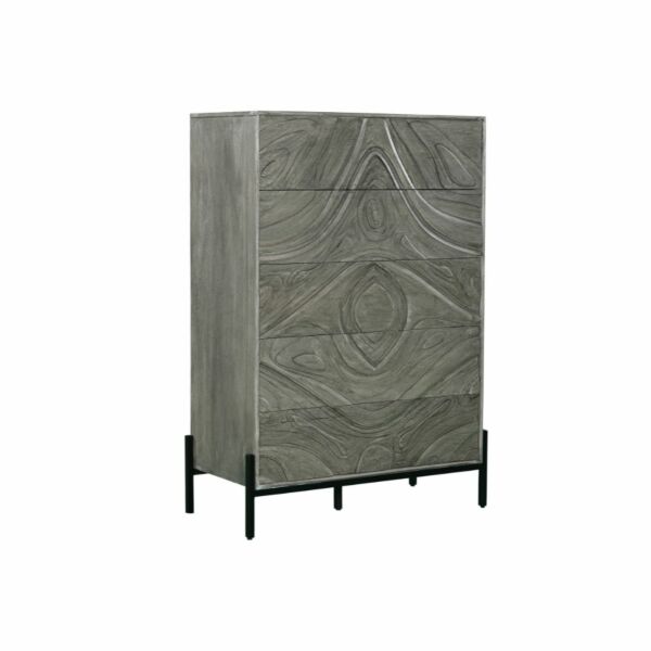 وحدة تخزين ادراج روبيكا - رمادي واسود