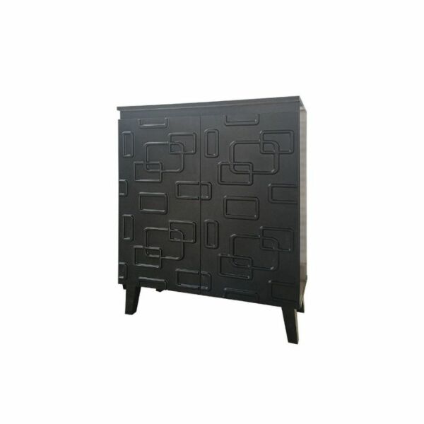 خزانة احذية بابين كارا 76 سم - اسود