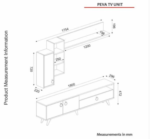 طقم طاولات بيفا إلم كوف- 3 قطع 
