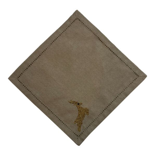 منديل سفرة ستاج - بني وذهبي