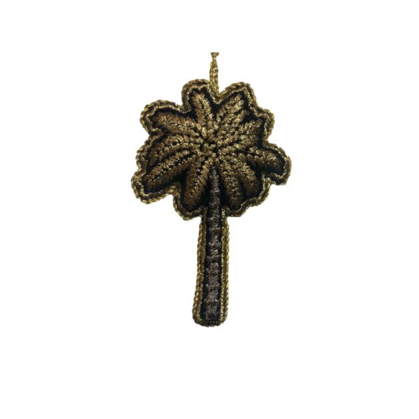 زينة شجرة نخيل - اسود ومتعدد الالولن