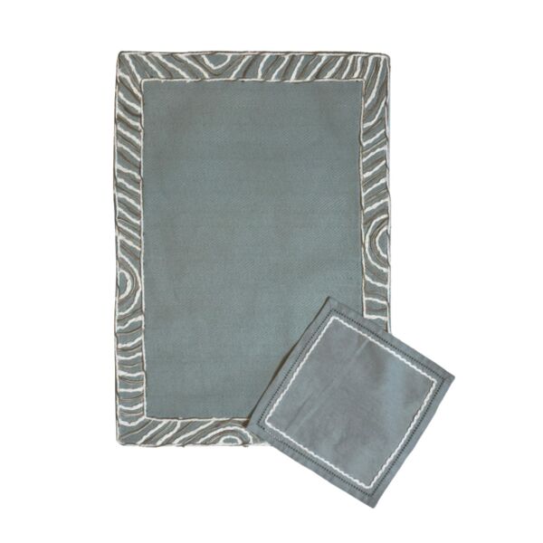 سجادة صلاة مطرزة رينو - اخضر ومتعدد الالوان