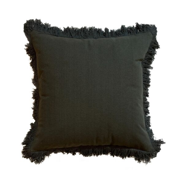 غطاء وسادة ديكور بدون حشوة سادة رالي - اسود