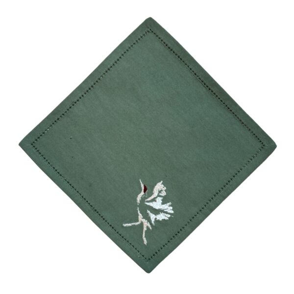 منديل طاولة مطرز اريا - اخضر ومتعدد الالوان