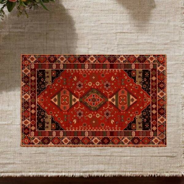 طقم قاعدة اطباق رمضان 4 قطع - احمر ومتعدد الالوان