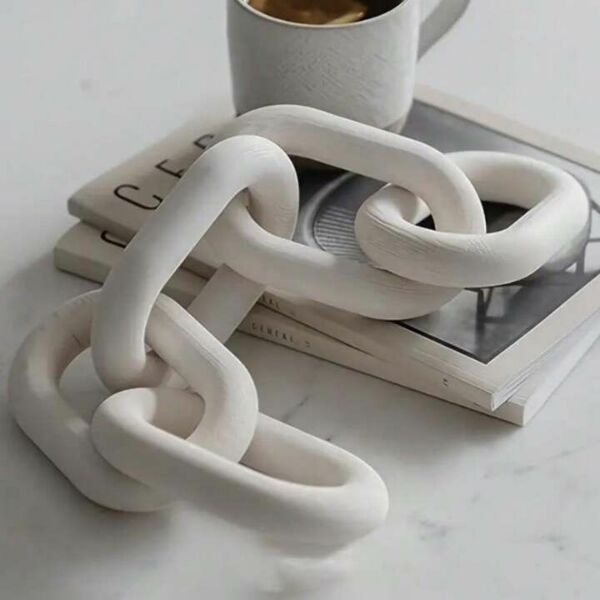 تحفة ديكور سلسلة مايلي - ابيض